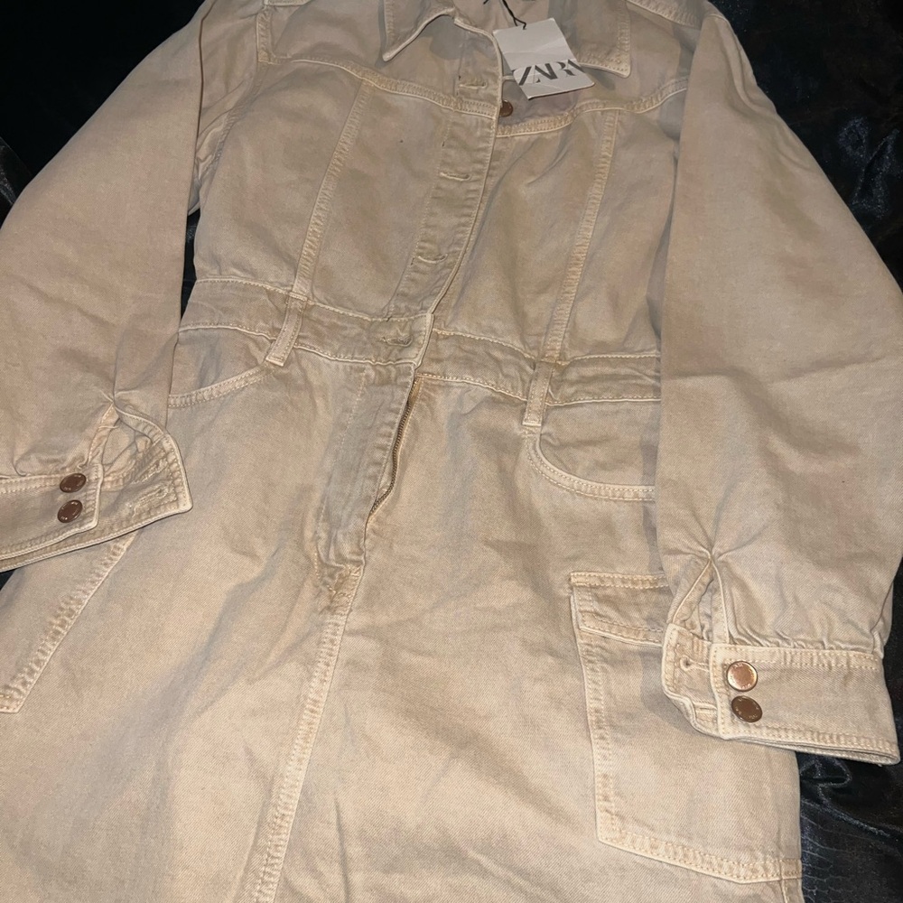 Zara Tan Midi Dress